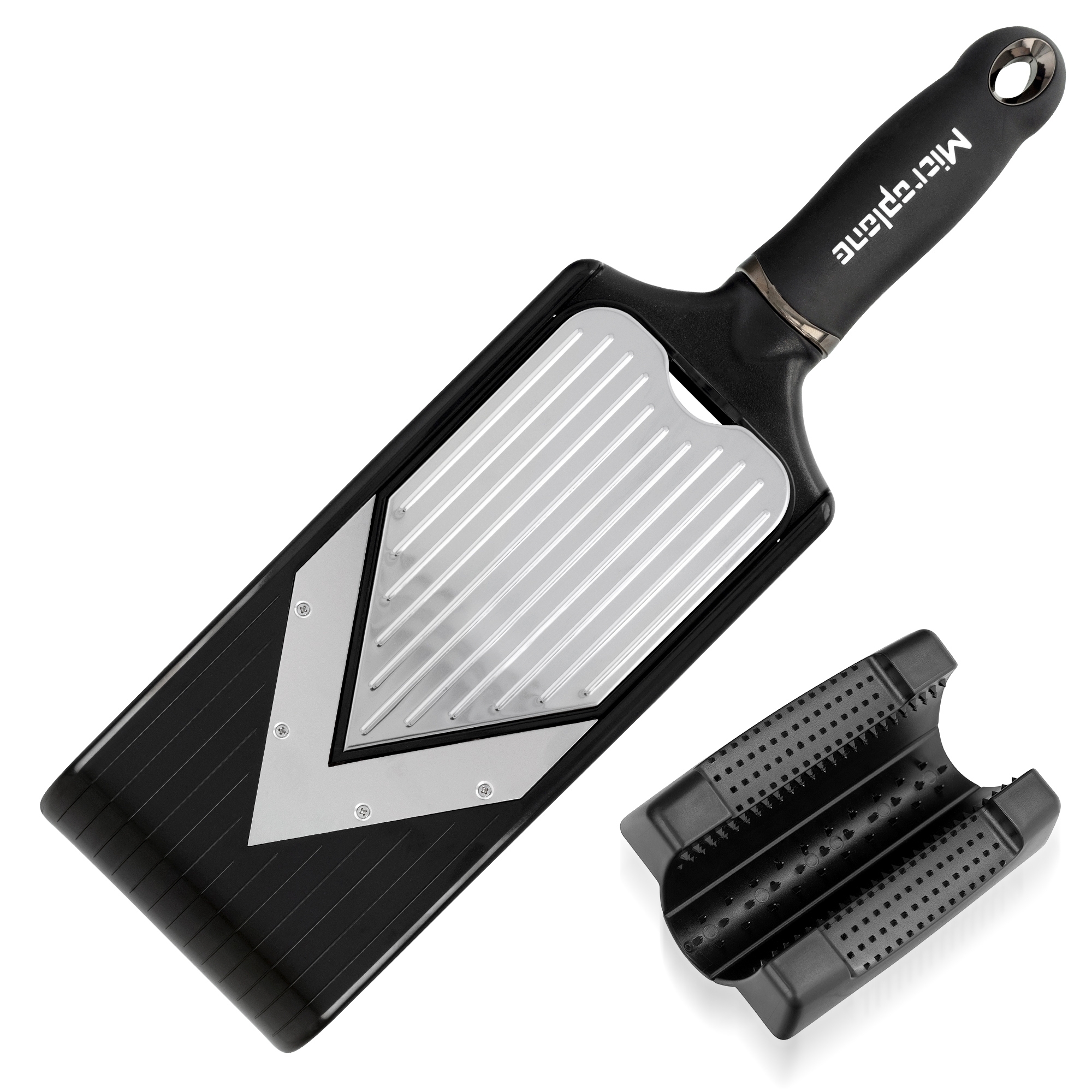 Microplane - Adjustable Slicer with V-Blade & Julienne Blade