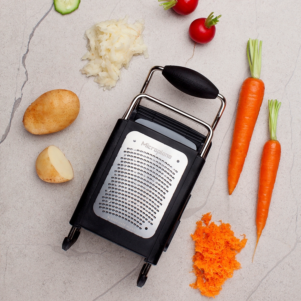 Microplane - 4 Sided Box Grater  + Glove